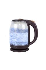 Led Işıklı Cam Kettle Renk Değiştiren Su Isıtıcı Şeffaf