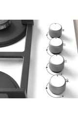 Gazlı Ocak 60 Cm Sert Cam Beyaz Oo36p2o90d