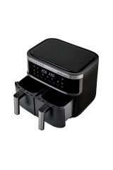 Kyf32 Magicchef+ Çift Sepetli Sıcak Hava Fritözü 8 Litre Xxl Siyah
