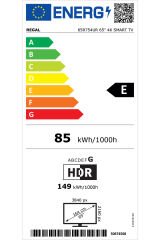 65R754UR 65''164 Ekran Smart 4K Ultra HD TV -
