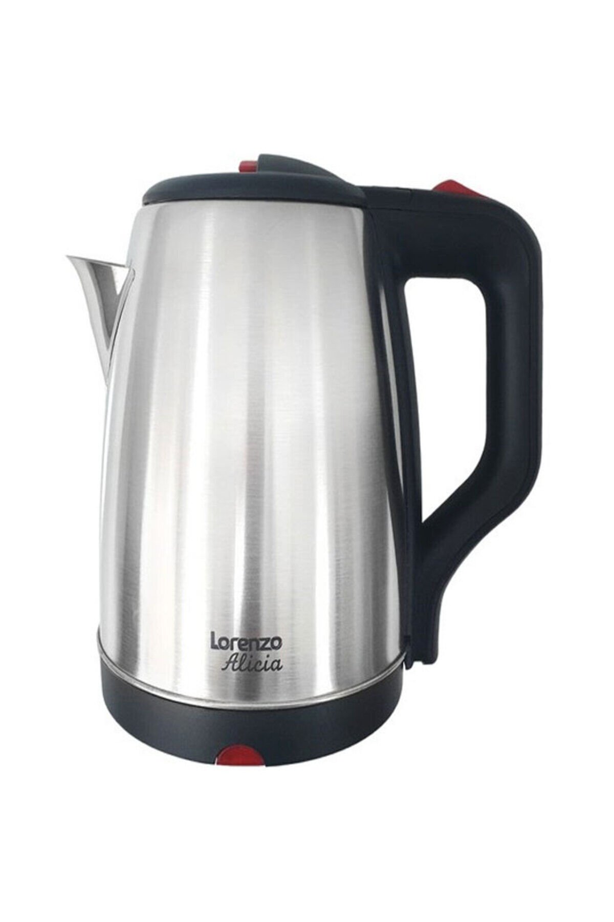 LRZ-1003 Alicia 1500W Gizli Rezistans 2.1lt Inox Su Isıtıcı Gümüş