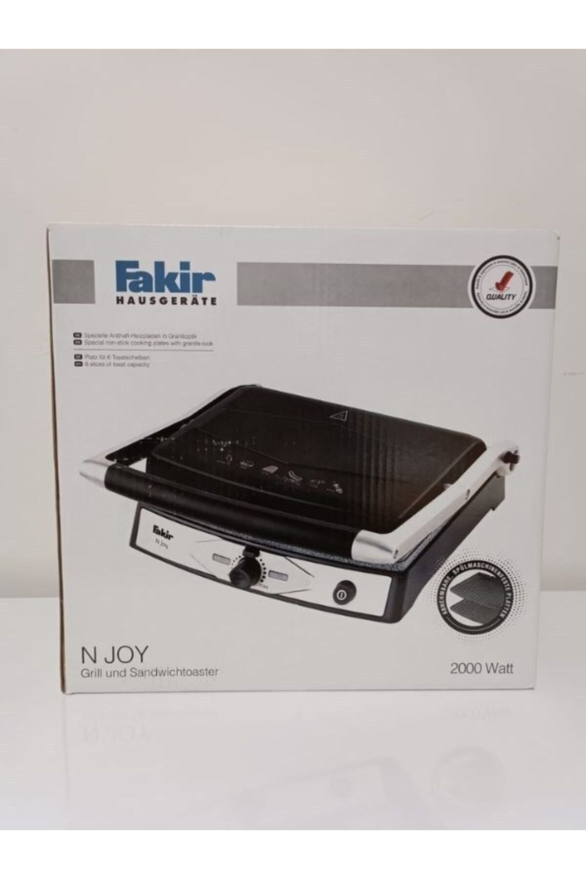 N Joy Granit Kaplama Tost Makinesi Antrasit