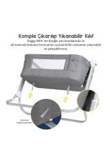 With Me Sallanabilir Katlanabilir Alüminyum Anne Yanı Beşik