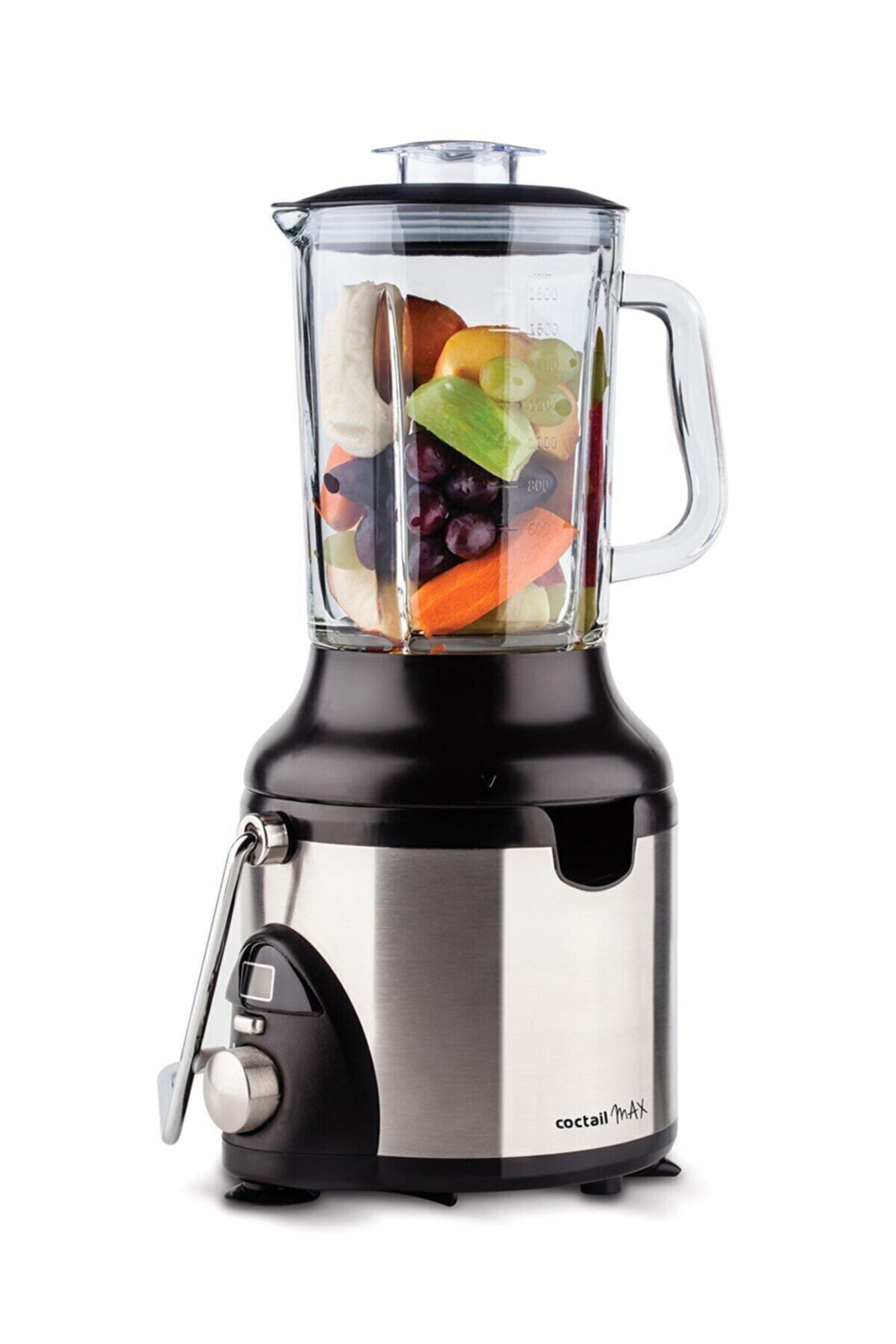 Coctail Max 1000watt Paslanmaz Çelik Katı Meyve Sıkacağı & Blender Inox